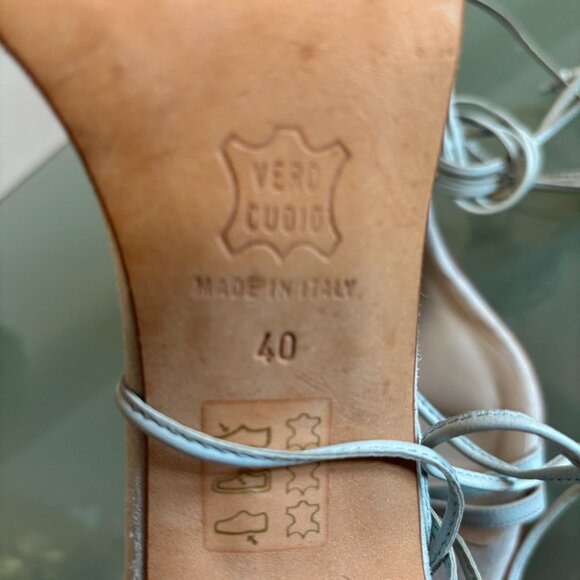 🩵  Gorgeous Ron Donovan Light Blue Suede Heels | Size 40 | Made in Italy  🩵 - Picture 8 of 8